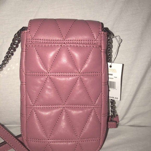 Michael Kors Sloan Phone Quilted Chain Crossbody - Picture 3 of 6